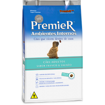 Premier Adultos Ambientes Internos Frango e Salmão - 1 kg